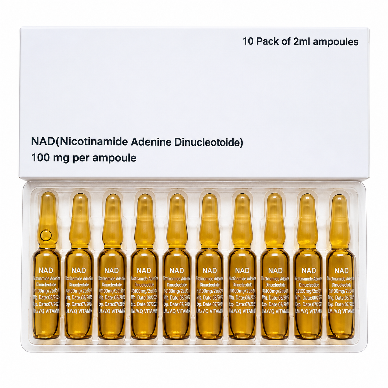 NAD+ (Nicotinamide Adenine Dinucleotide) – 100mg per 2ml ampoule